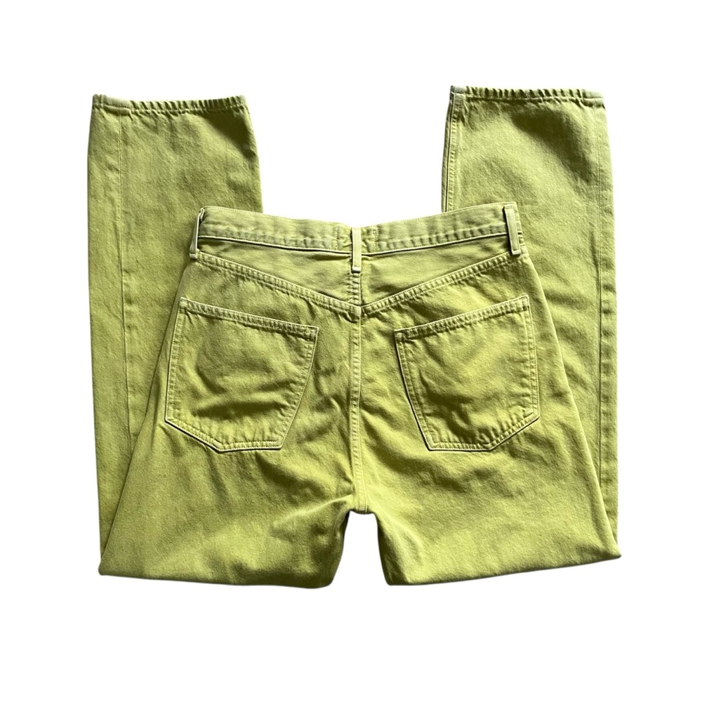 Agolde 90s Jeans Matcha Green Loose Fit Button Fly Straight Leg High Rise Sz 28 - Picture 9 of 16